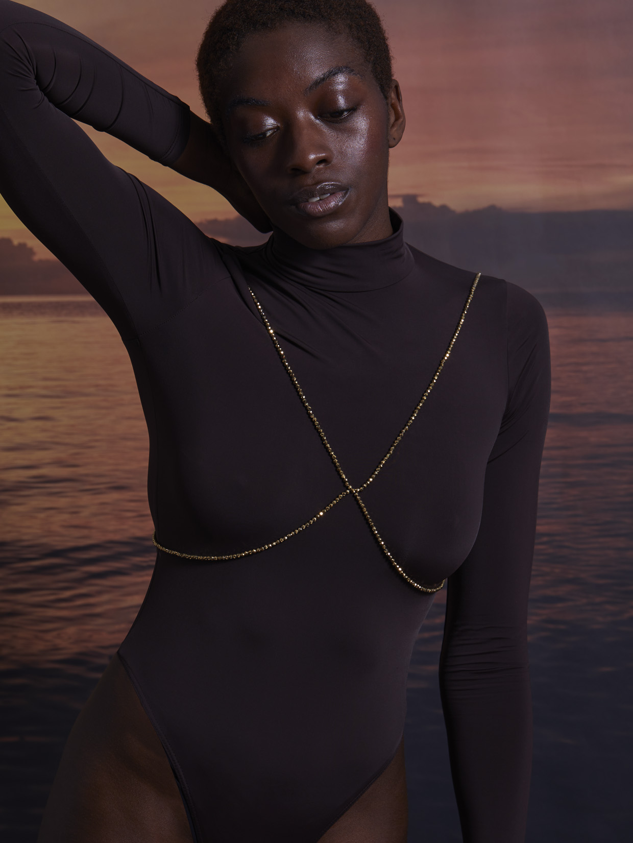 DIAMOND BRA - GOLD