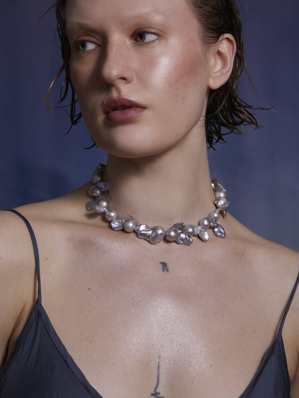 BAROQUE CHOKER - SILVER