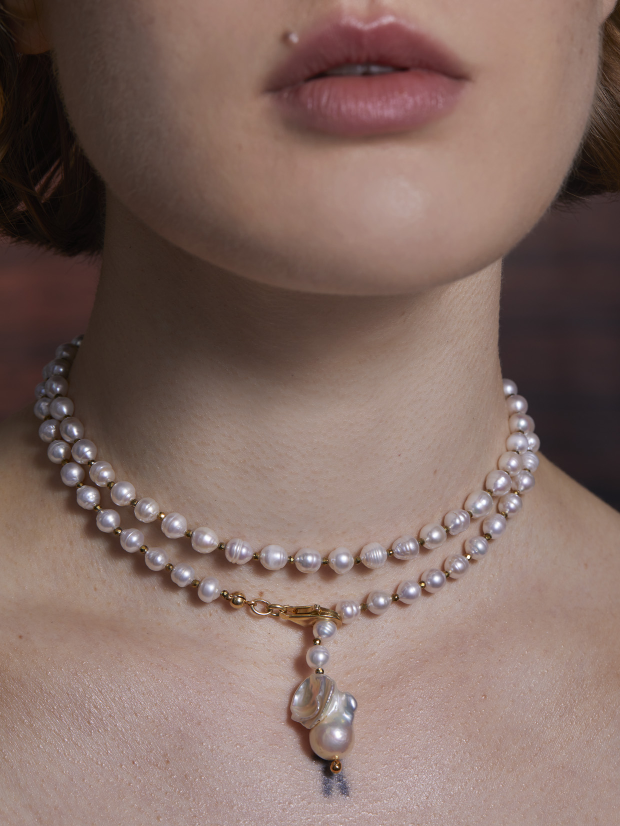 ENDLESS PEARL NECKLACE - GOLD